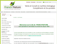 Tablet Screenshot of franchnature.com